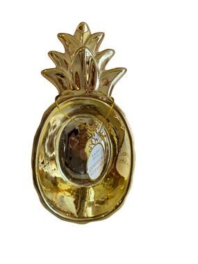 Preppy Pineapple Serving Dish Metallic Gold